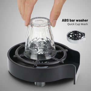 Bar Counter Cup Washer Sink - High-Pressure Spray Automatic Faucet Tool