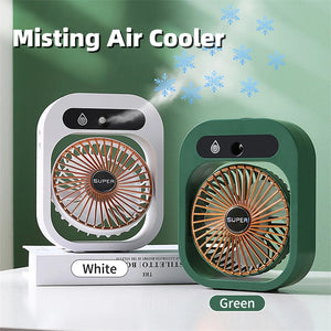 Air Conditioning Rechargeable Desk Misting Fan & Air Cooler USB