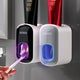 Wall-Mounted Toothbrush Holder & Toothpaste Dispenser