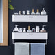 No-Drill Adhesive Bathroom Shelf & Storage Rack